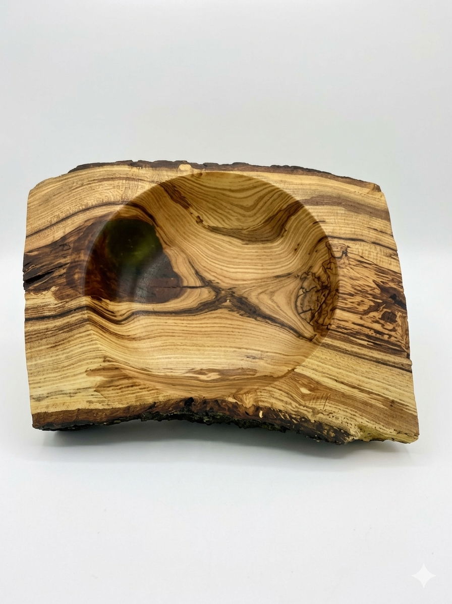 Live Edge Pear wood bowl 6"