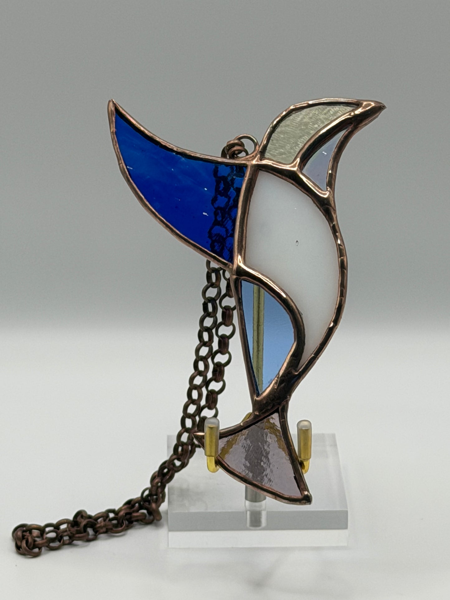 Stained Glass Hummingbird Suncatcher