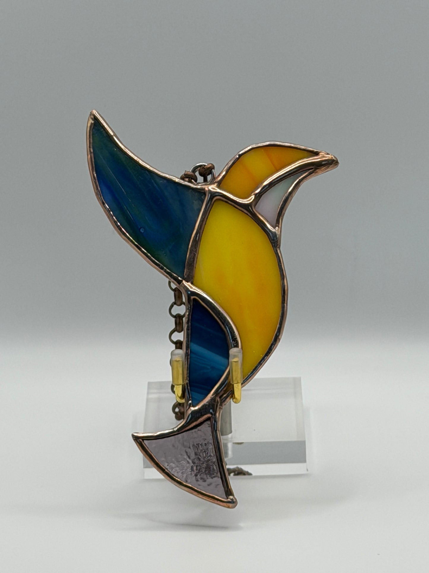 Stained Glass Hummingbird Suncatcher