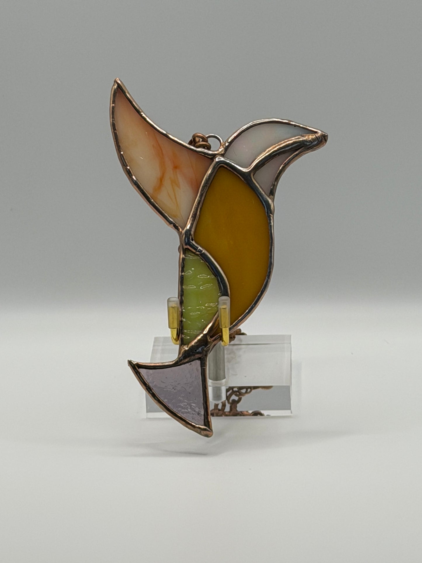 Stained Glass Hummingbird Suncatcher