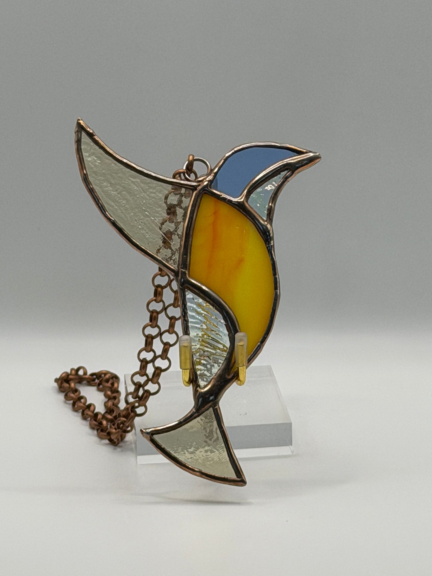 Stained Glass Hummingbird Suncatcher