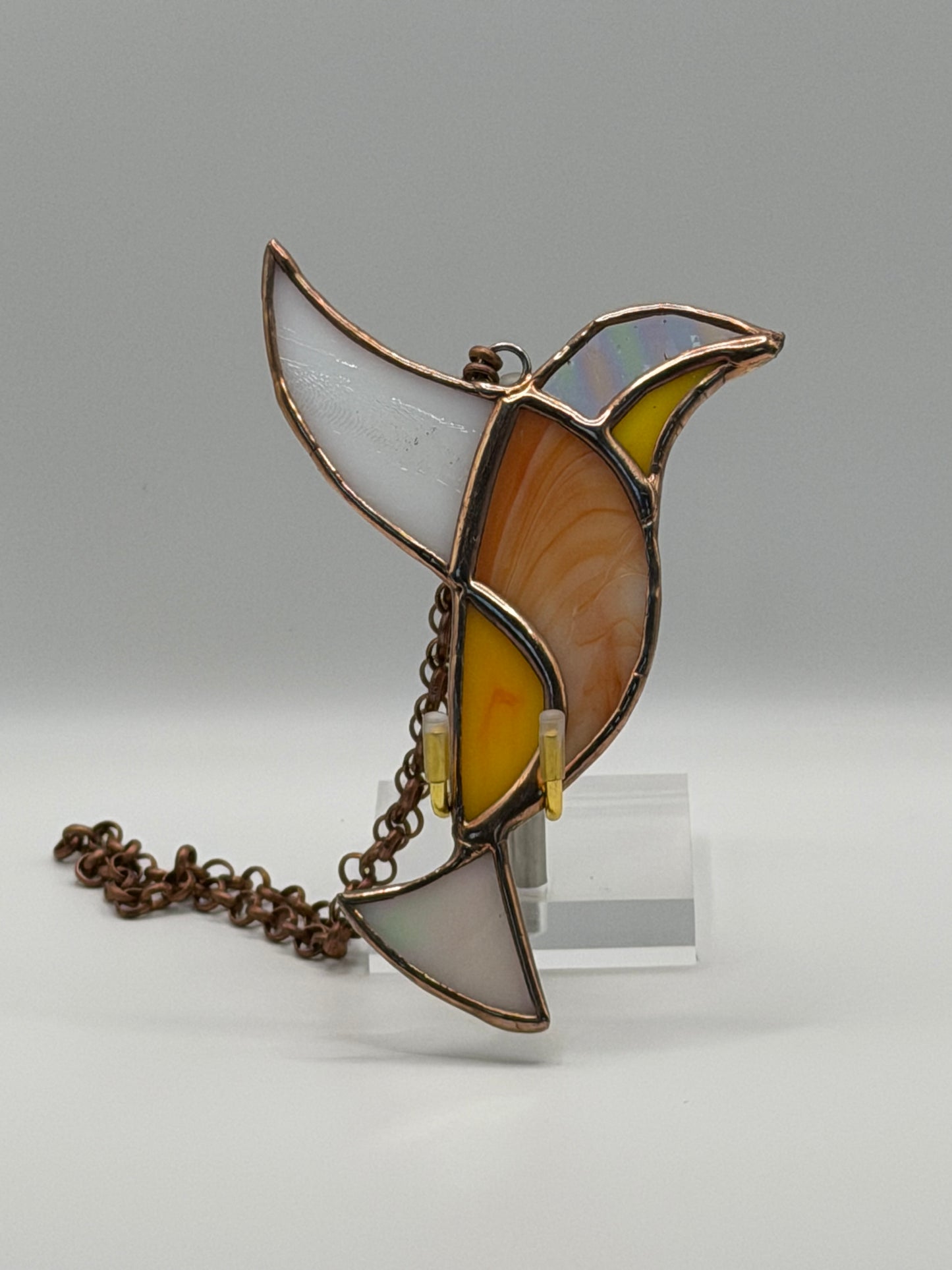 Stained Glass Hummingbird Suncatcher